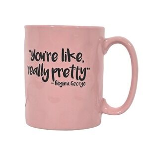 Mean Girls Regina George Pink Ceramic Mug 17oz Silver Buffalo Really Pretty